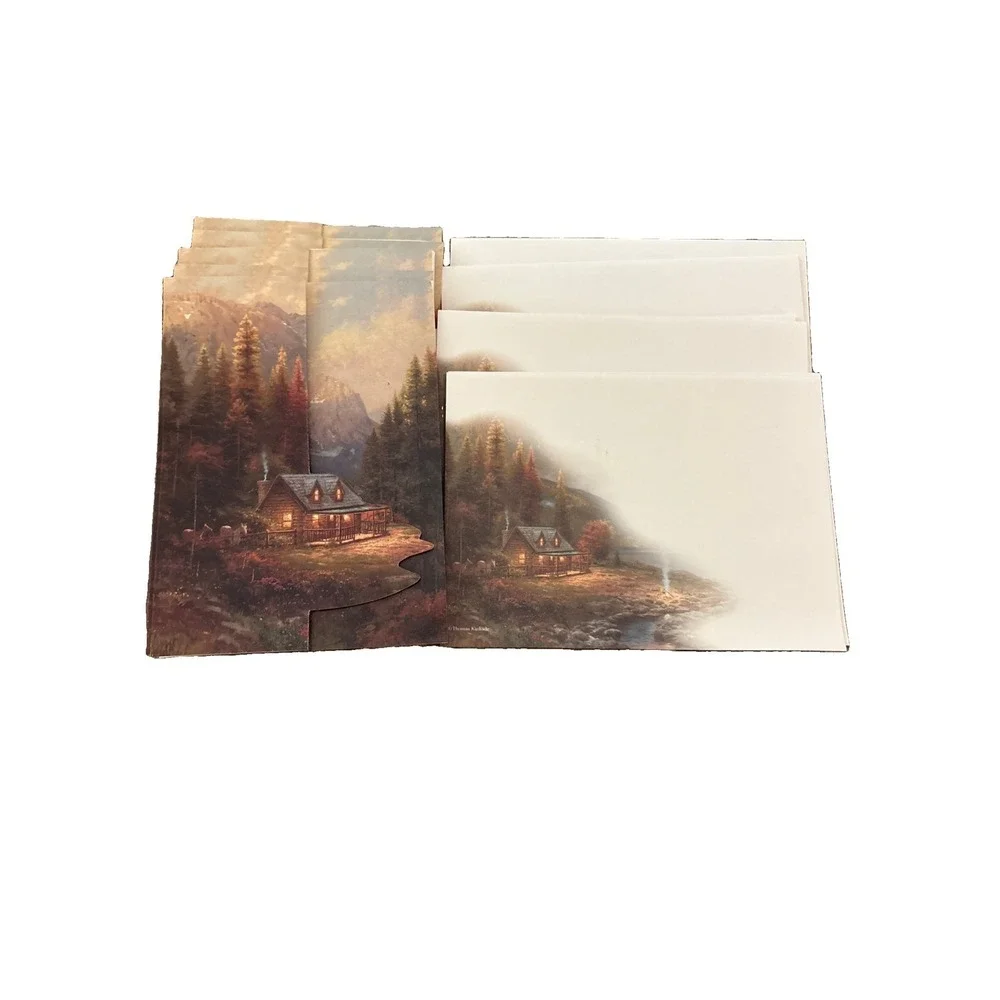 Thomas Kinkade Beginning of a Perfect Day Die Cast Cards 8 New In Box
